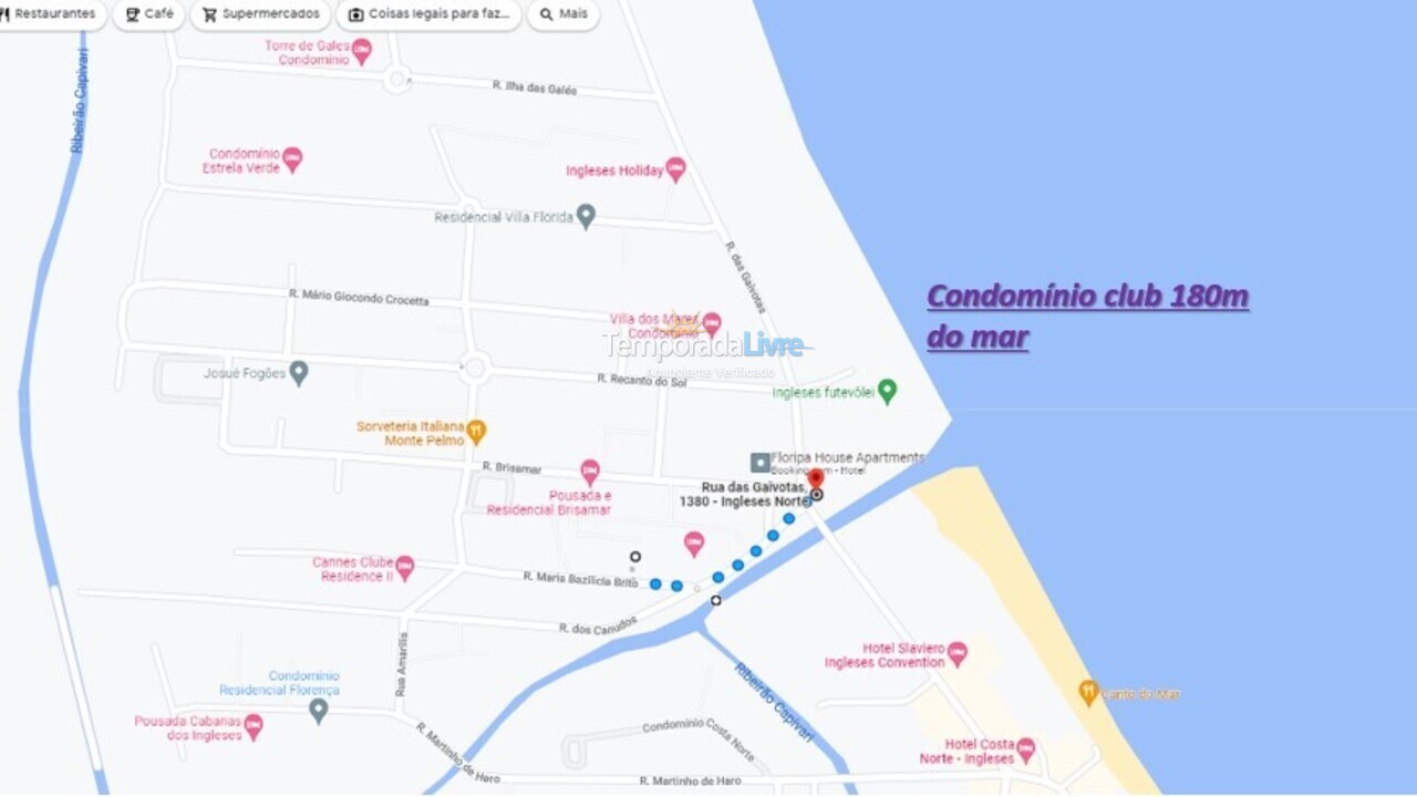 Apartment for vacation rental in Florianopolis (Praia dos Ingleses)