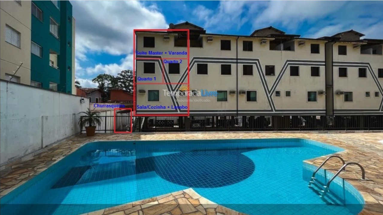 Apartamento para alquiler de vacaciones em Ubatuba (Itaguá)