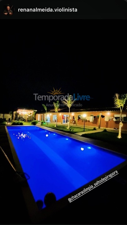 Chácara / sítio para aluguel de temporada em Salto de Pirapora (Matadouro)