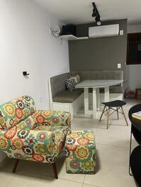 Apartamento 2 dormitorios Praia da Costa - totalmente climatizado - edificio frente al mar