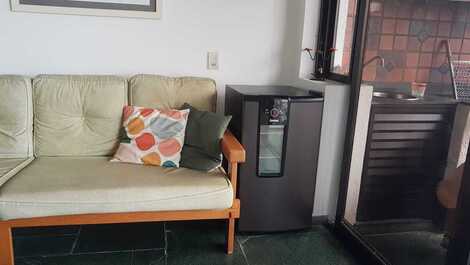 RIVIERA: Pé na Areia, 3+1Dorms, Ar, 8 hósp, Varanda Gourmet Churr, M4