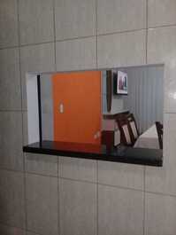 Divisa da cozinha com a copa