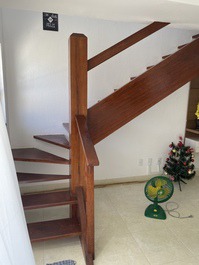 Escada para os quartos 