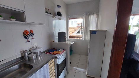 Apartamento de 1 dormitorio con vista para o mar do santinho
