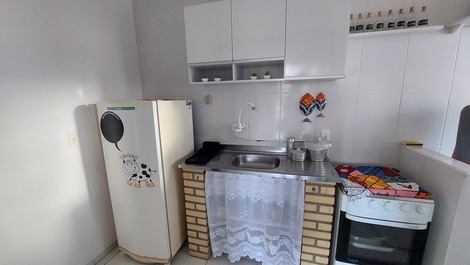 Apartamento de 1 dormitorio con vista para o mar do santinho