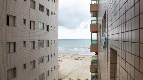 A010 - Apt facing the sea with balcony Gourmet -11 98167-1362 WhatsApp