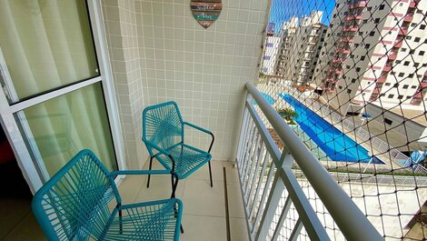 OC543 - Apto com Sacada e vista para a Piscina | Lazer completo
