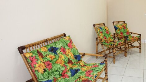 A008 - Frente al mar con barbacoa en el balcón -WHATSAPP (11) 98167-1362