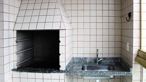 A008 - Frente al mar con barbacoa en el balcón -WHATSAPP (11) 98167-1362