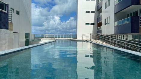 - Piso sobre la arena en Bessa con increíbles vistas al mar
