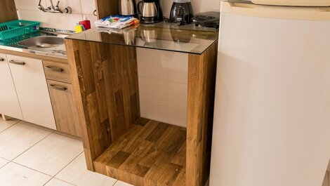 Apto 304 Aconchegante para Passeio ou Trabalho com Sacada