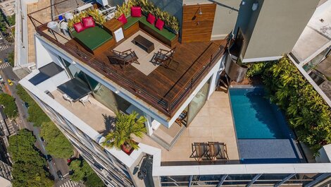 Cobertura com 3 quartos e com a melhor vista do Rio de Janeiro para...