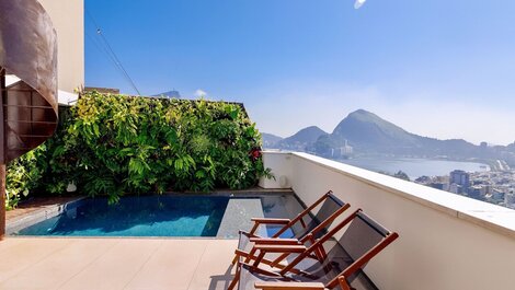 Cobertura com 3 quartos e com a melhor vista do Rio de Janeiro para...