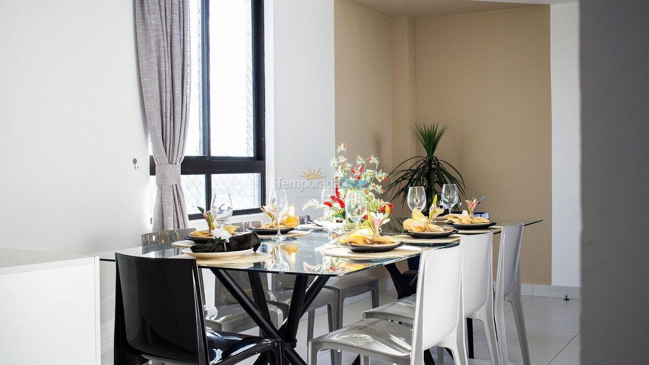 Apartamento para aluguel de temporada em João Pessoa (Pb Praia de Cabo Branco)