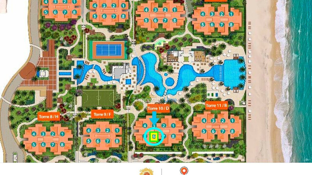 Apartment for vacation rental in Caucaia (Ce Praia de Cumbuco)