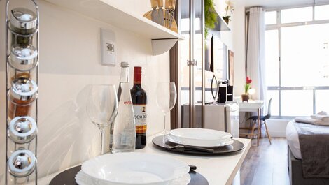 Estúdio charmoso e bem localizado