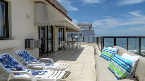 LB - RJ53 Cobertura Vista Praia de Copacabana 03 Quartos Aluguel de...