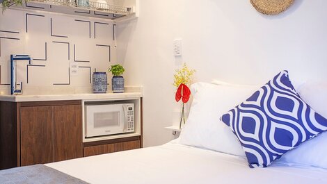 Studio Charmoso estilo Grego ótima localização 23