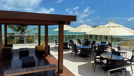 Apt completo con 02 habitaciones, pie en la arena