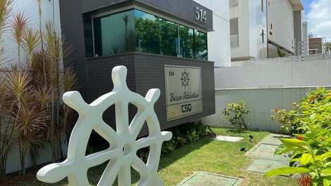 Apt completo con 02 habitaciones, pie en la arena