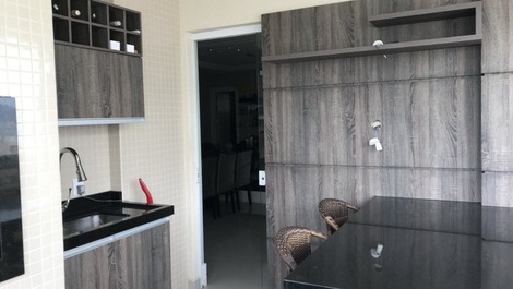 Cozinha conjugada com sala