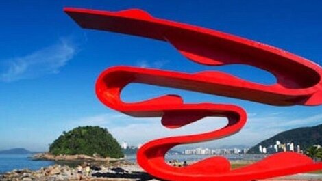 Ponto turístico - escultura tomie ohtake