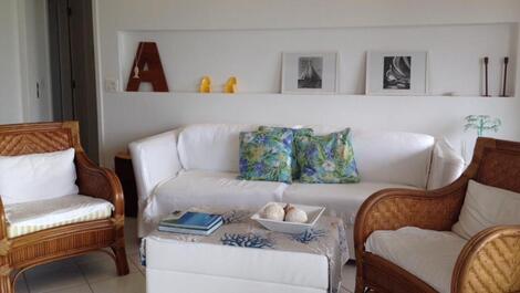 Hermoso Apartamento Pé Na Areia con Hermosa Vista al Mar a 50m de la playa