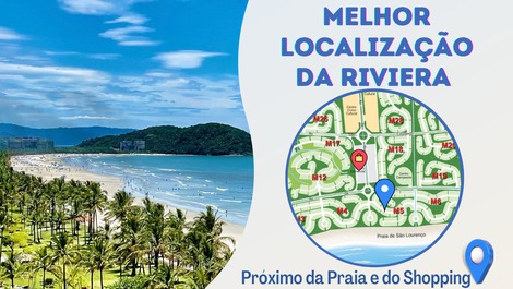 2 minutos da praia Módulo 05 na Riviera de São Lourenço