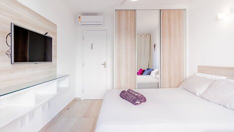 Apt Quarto e Sala 400m da Praia - Barra Apart