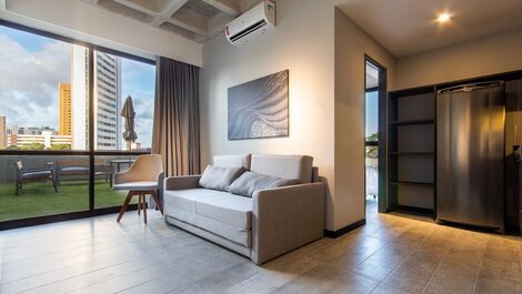 Studio Quadruplo com Jardim Tolive One Housi