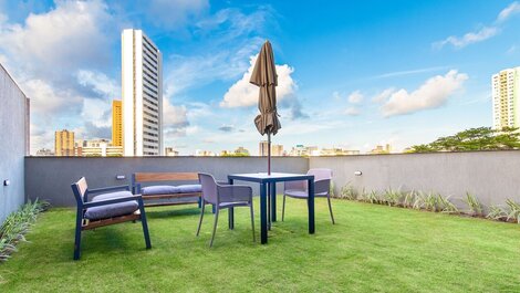 Studio Quadruplo com Jardim Tolive One Housi