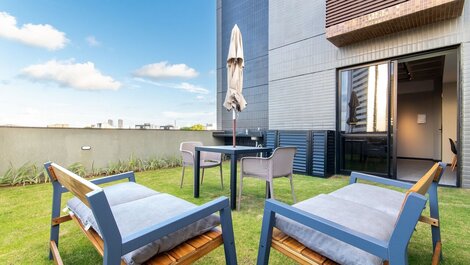 Studio Quadruplo com Jardim Tolive One Housi