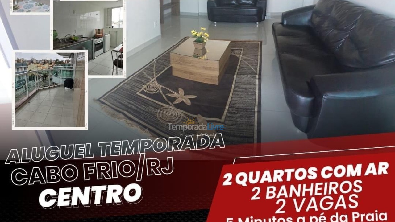 Apartamento para alquiler de vacaciones em Cabo Frio (Praia do Forte)
