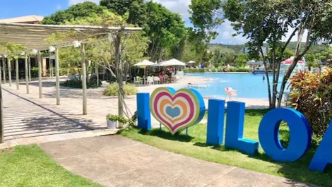 Saída da recepção para piscinas