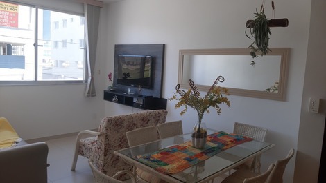 Apto um quarto com ar condicionado e vista parcial para Praia do Forte