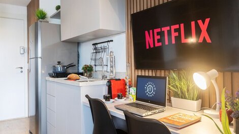 Estudio moderno en Vila Mariana, cerca del metro