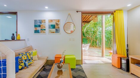 Hermoso Bungalow Dúplex 2 Suites Pé na Areia, Itacimirim