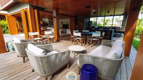 Casa Luxuosa Cond. Frente-Mar - Praia do Forte-BA