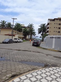 Vista da esquina do prédio em direção da praia