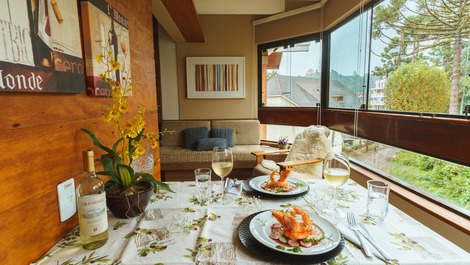 Um almoço com esta vista pode ser uma experiência incrivelmente emocionante e romântico. 