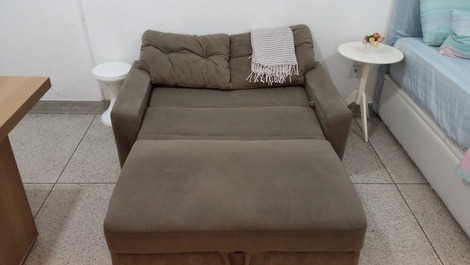 Sofá cama aberto