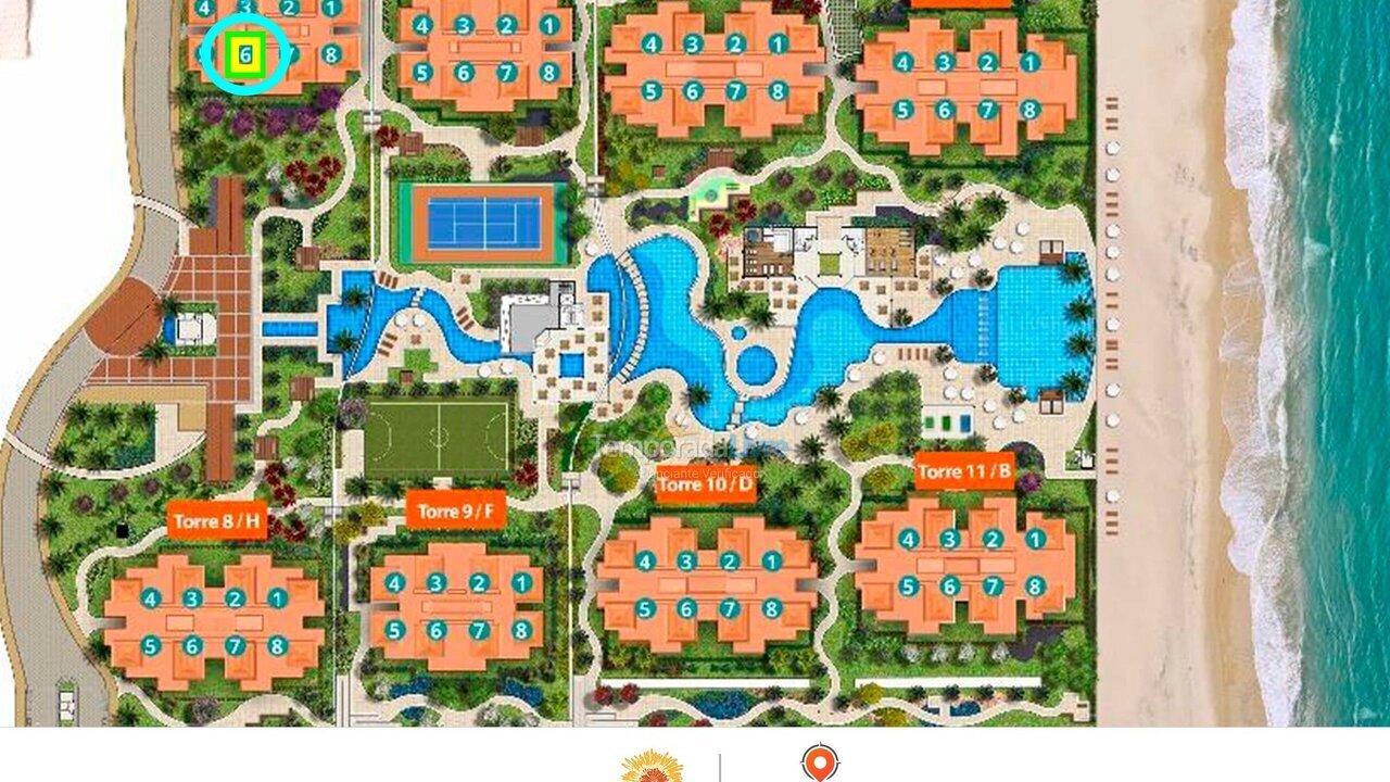 Apartment for vacation rental in Caucaia (Ce Praia de Cumbuco)