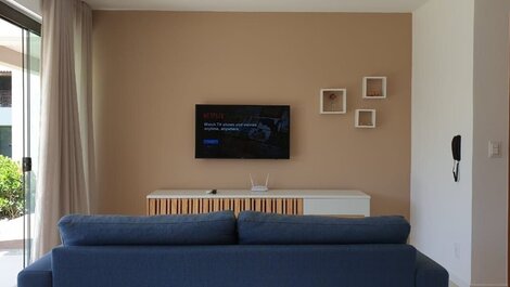 Apartamento con jardín