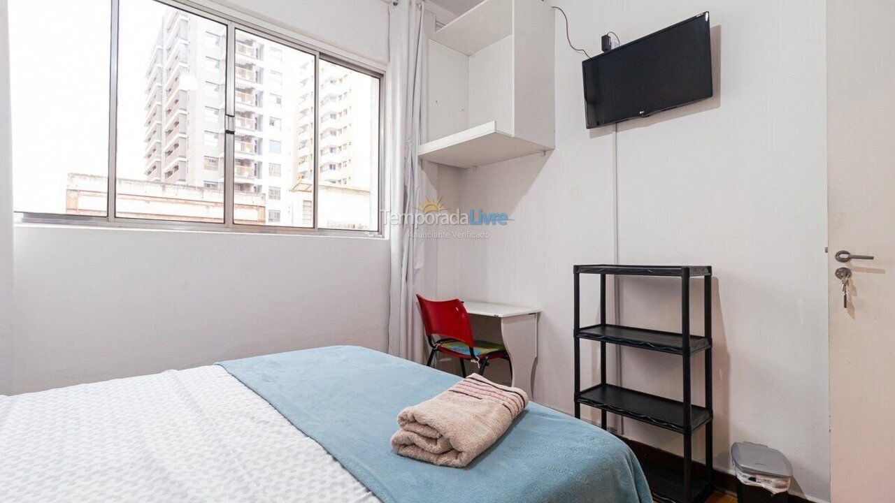 Apartamento para aluguel de temporada em São Paulo (Consolação)