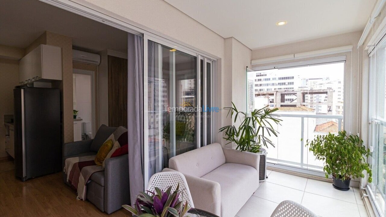 Apartamento para aluguel de temporada em São Paulo (Consolação)