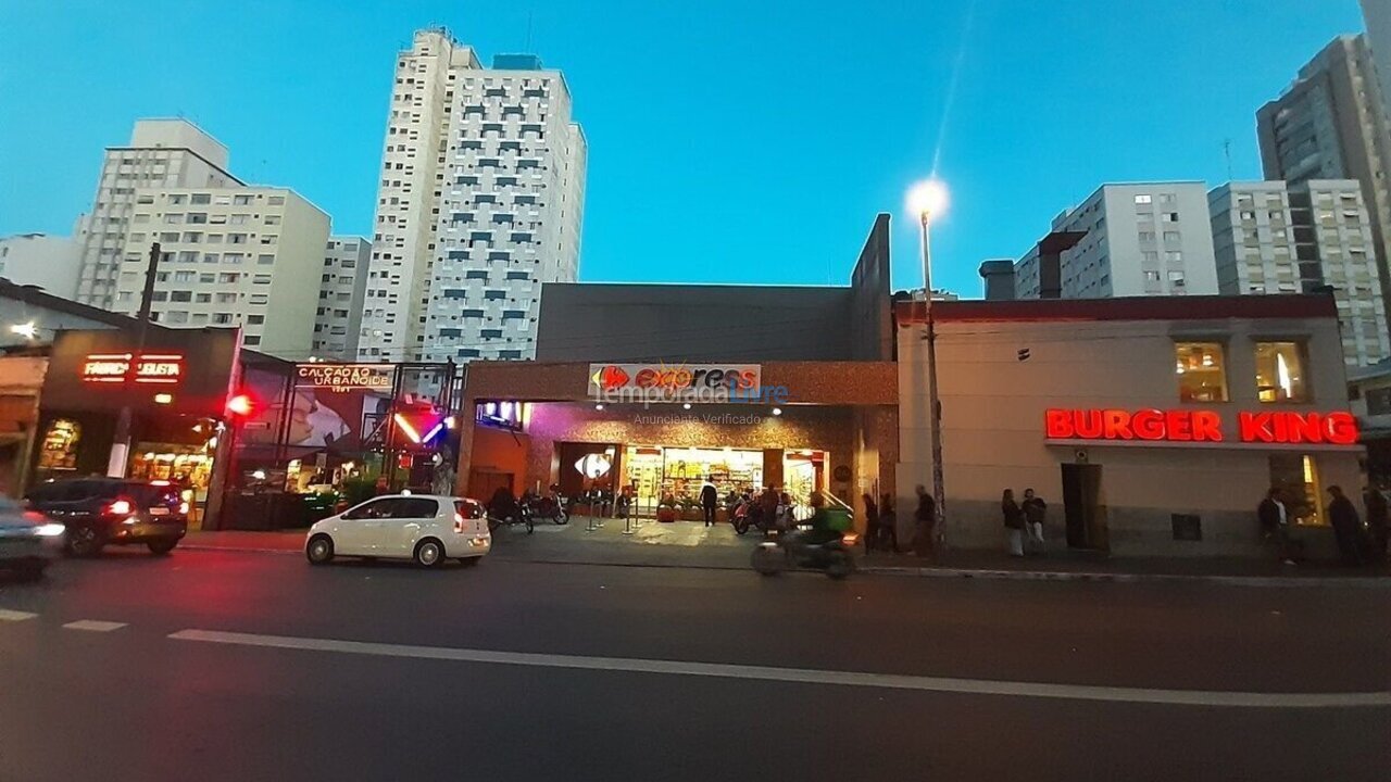Apartamento para aluguel de temporada em São Paulo (Consolação)