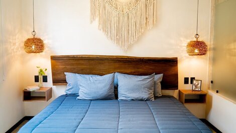 Cozy Boho Style Studio with Relaxing and Pleasant Rooftop