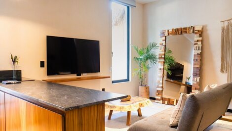 Cozy Boho Style Studio with Relaxing and Pleasant Rooftop