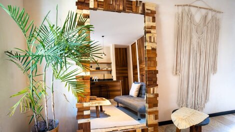 Cozy Boho Style Studio with Relaxing and Pleasant Rooftop