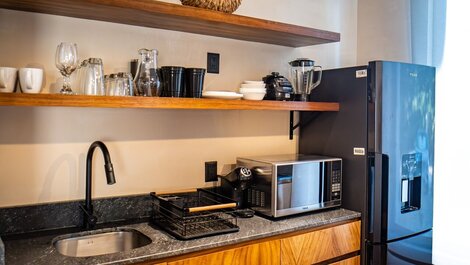 Cozy Boho Style Studio with Relaxing and Pleasant Rooftop